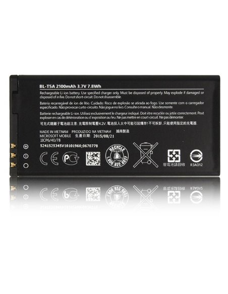 BATTERIA ORIGINALE MICROSOFT BL-T5A per MICROSOFT LUMIA 550 - 2100 mAh LI-ION BULK