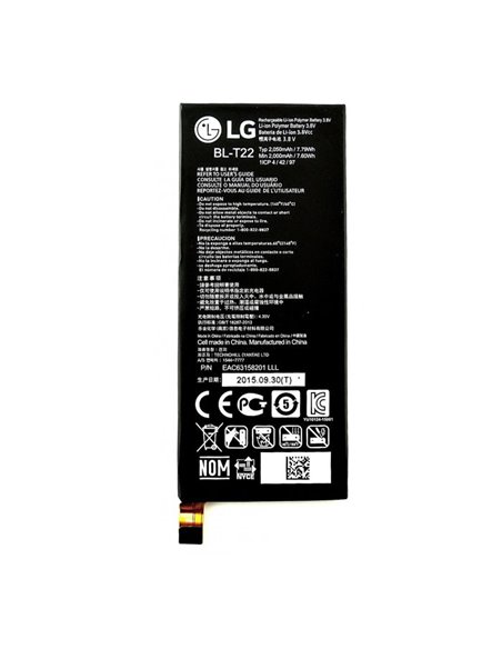 BATTERIA ORIGINALE LG BL-T22 per ZERO, H650E 2050 mAh LI-ION BULK