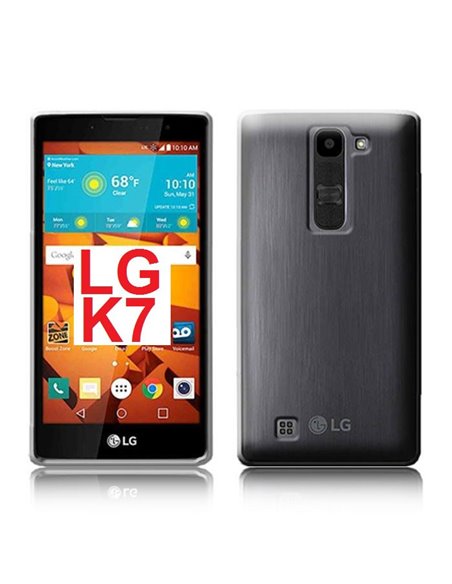 CUSTODIA per LG K7 (X210), TRIBUTE 5 (LS675) IN GEL TPU SILICONE TRASPARENTE