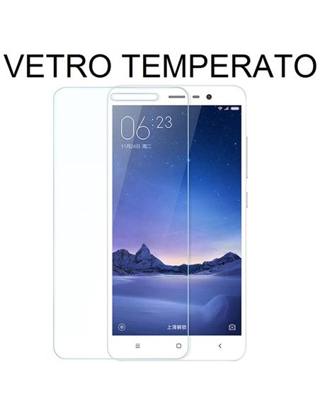 PELLICOLA PROTEGGI DISPLAY VETRO TEMPERATO 0,33mm per XIAOMI REDMI 3, REDMI 3 PRO, REDMI 3S, REDMI 3X, REDMI 3S PRIME