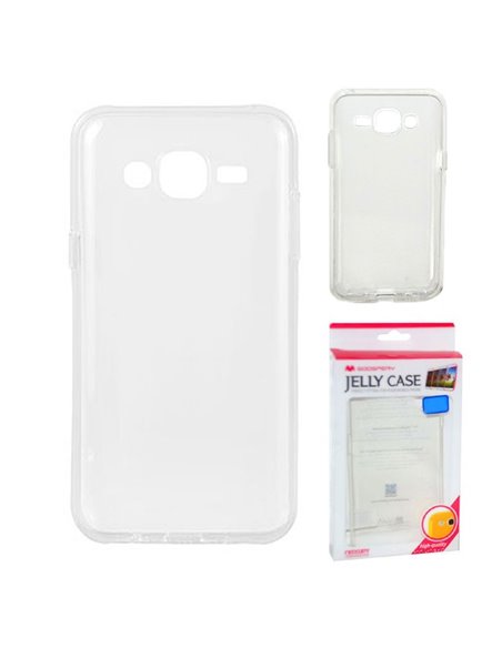 CUSTODIA GEL TPU SILICONE TRASPARENTE per SAMSUNG G530H GALAXY GRAND PRIME ALTA QUALITA' MERCURY BLISTER