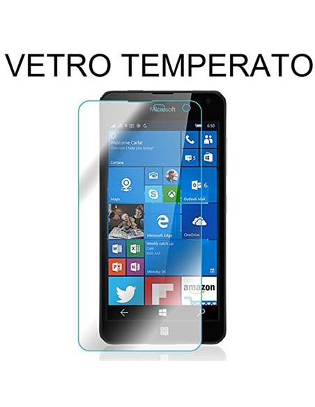 PELLICOLA PROTEGGI DISPLAY VETRO TEMPERATO 0,33mm per MICROSOFT LUMIA 650