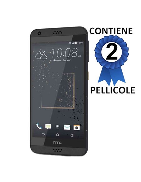 PELLICOLA PROTEGGI DISPLAY per HTC DESIRE 530 CONFEZIONE 2 PEZZI