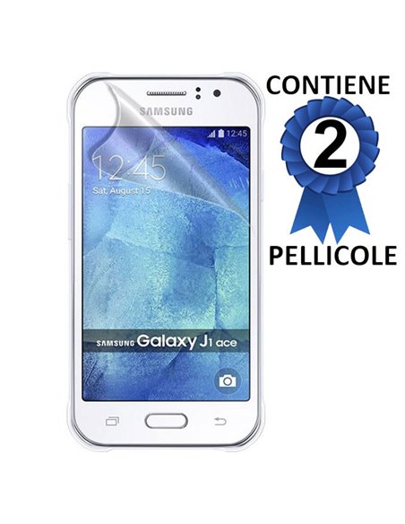 PELLICOLA PROTEGGI DISPLAY per SAMSUNG SM-J110 GALAXY J1 ACE, SM-J111 GALAXY J1 ACE NEO CONFEZIONE 2 PEZZI