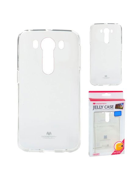 CUSTODIA GEL TPU SILICONE TRASPARENTE per LG V10, F600K, F600L, F600S ALTA QUALITA' MERCURY BLISTER