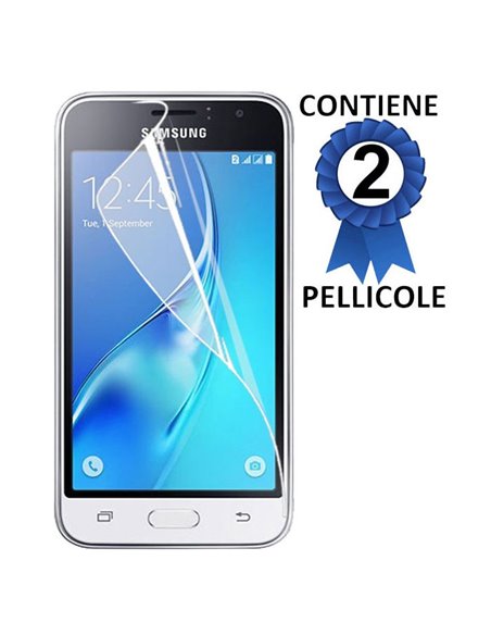 PELLICOLA PROTEGGI DISPLAY per SAMSUNG SM-J120 GALAXY J1 (2016) CONFEZIONE 2 PEZZI