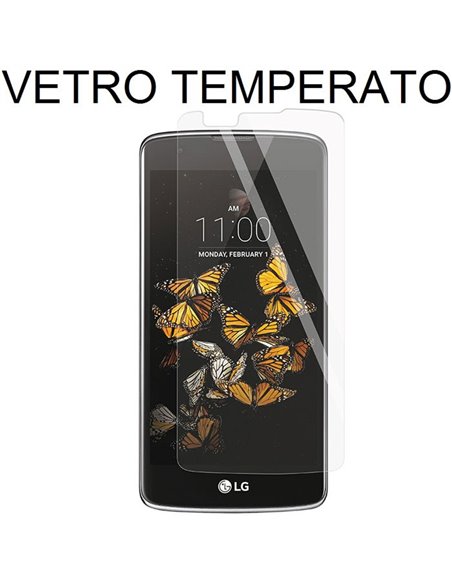 PELLICOLA PROTEGGI DISPLAY VETRO TEMPERATO 0,33mm per LG K8 4G, K350N