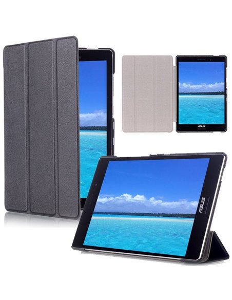 CUSTODIA BOOK ORIZZONTALE per ASUS ZENPAD S 8.0 Z580C, Z580CA - 8' POLLICI CON STAND COLORE NERO