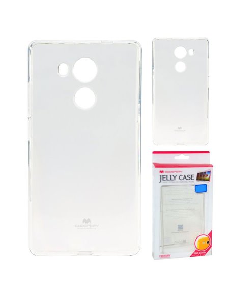 CUSTODIA GEL TPU SILICONE TRASPARENTE per HUAWEI MATE 8 ALTA QUALITA' MERCURY BLISTER