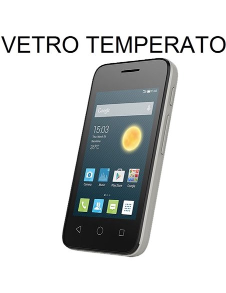 PELLICOLA PROTEGGI DISPLAY VETRO TEMPERATO per ALCATEL ONE TOUCH IDOL PIXI 3 - 3.5' POLLICI