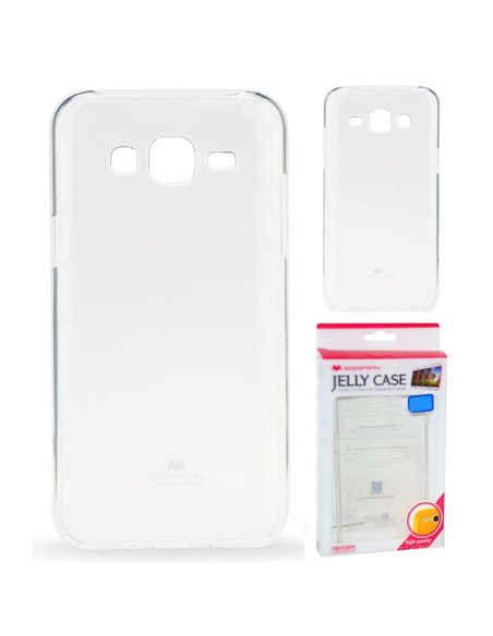 CUSTODIA GEL TPU SILICONE TRASPARENTE per SAMSUNG SM-J320 GALAXY J3 2016 ALTA QUALITA' MERCURY BLISTER