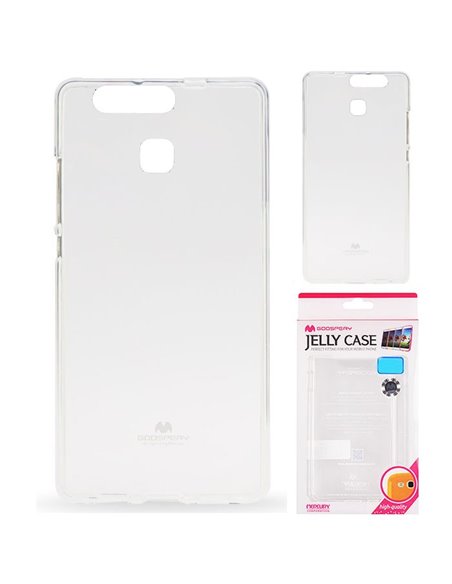 CUSTODIA GEL TPU SILICONE TRASPARENTE per HUAWEI P9 ALTA QUALITA' MERCURY BLISTER