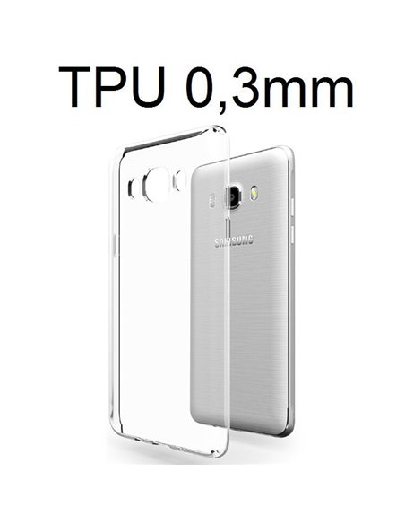 CUSTODIA per SAMSUNG SM-J510 GALAXY J5 (2016) IN GEL TPU SILICONE ULTRA SLIM 0,3mm TRASPARENTE