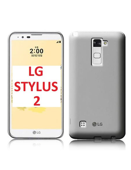 CUSTODIA GEL TPU SILICONE TRASPARENTE per LG STYLUS 2, K520