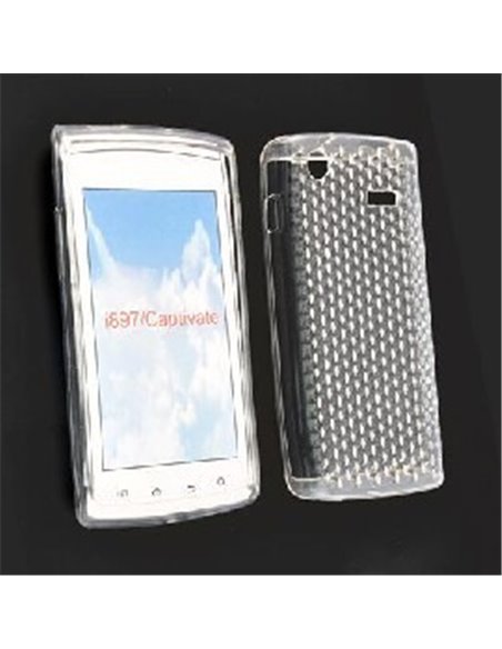 CUSTODIA GEL TPU SILICONE per SAMSUNG i897 COLORE BIANCO