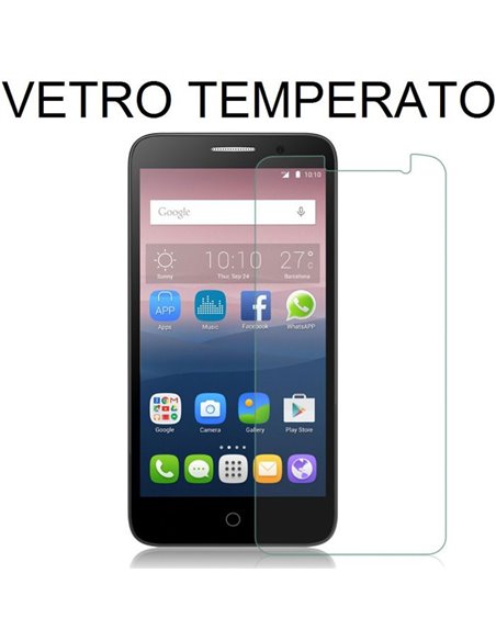 PELLICOLA PROTEGGI DISPLAY VETRO TEMPERATO per ALCATEL ONE TOUCH POP 4, OT-5051 - 5' POLLICI