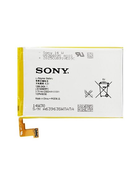 BATTERIA ORIGINALE SONY LIS1509ERPC per XPERIA SP, C5303 - 2300 mAh LI-ION BULK