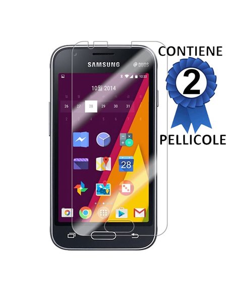 PELLICOLA PROTEGGI DISPLAY per SAMSUNG GALAXY J1 MINI, GALAXY J1 MINI PRIME DUOS CONFEZIONE 2 PEZZI