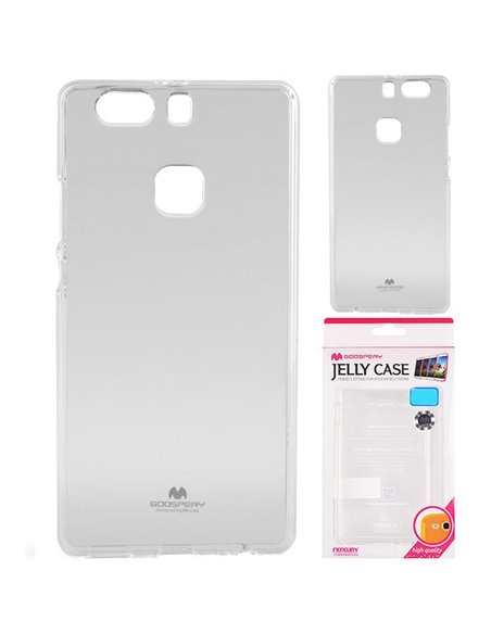 CUSTODIA GEL TPU SILICONE TRASPARENTE per HUAWEI P9 PLUS ALTA QUALITA' MERCURY BLISTER