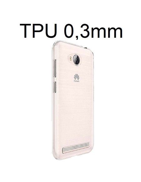 CUSTODIA per HUAWEI Y3 II, Y3 PRO, Y3 II PRO IN GEL TPU SILICONE ULTRA SLIM 0,3mm TRASPARENTE