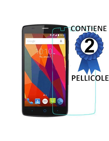 PELLICOLA PROTEGGI DISPLAY per ZTE BLADE L5, BLADE L5 PLUS CONFEZIONE 2 PEZZI