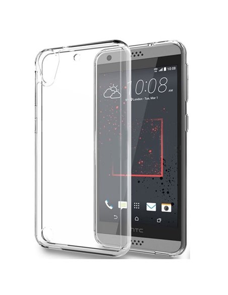 CUSTODIA GEL TPU SILICONE TRASPARENTE per HTC DESIRE 530