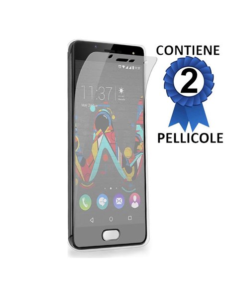 PELLICOLA PROTEGGI DISPLAY per WIKO U FEEL 4G CONFEZIONE 2 PEZZI