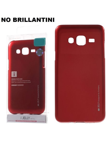 CUSTODIA GEL TPU SILICONE per SAMSUNG SM-J210 GALAXY J2 (2016) COLORE ROSSO ALTA QUALITA' MERCURY I-JELLY (NO BRILLANTINI)