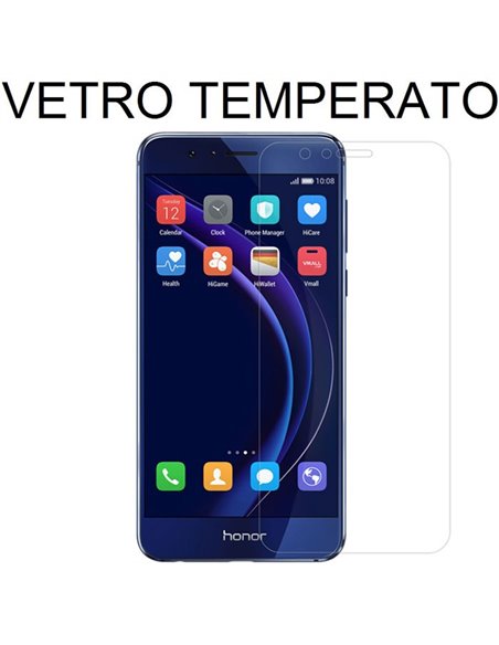 PELLICOLA PROTEGGI DISPLAY VETRO TEMPERATO 0,33mm per HUAWEI HONOR 8 - ATTENZIONE: la parte arrotondata non Ã¨ coperta!