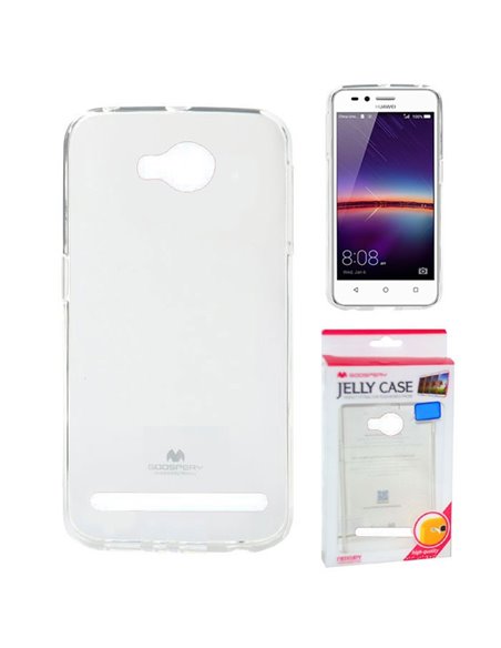 CUSTODIA per HUAWEI Y3 II, Y3 PRO, Y3 II PRO IN GEL TPU SILICONE TRASPARENTE ALTA QUALITA' MERCURY BLISTER