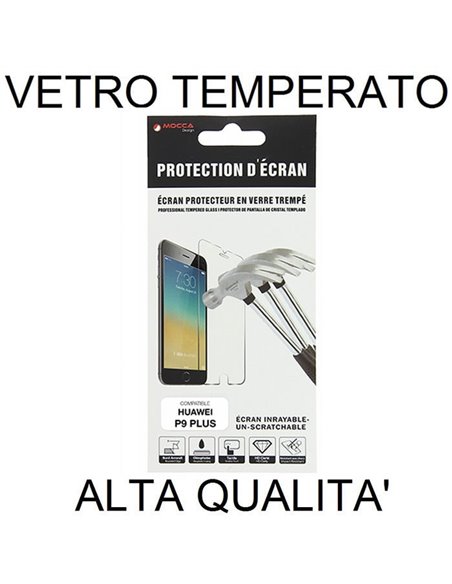 PELLICOLA PROTEGGI DISPLAY VETRO TEMPERATO 0,33mm per HUAWEI P9 PLUS MOCCA BLISTER - ATTENZIONE: Non copre la parte arrotondata!