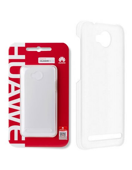 CUSTODIA ORIGINALE per HUAWEI Y3 II, Y3 PRO, Y3 II PRO - BACK CASE POSTERIORE RIGIDA SLIM 0,8mm TRASPARENTE BLISTER