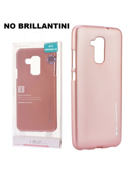 CUSTODIA GEL TPU SILICONE per HUAWEI GT3, HONOR 5C, HONOR 7 LITE ROSA ORO ALTA QUALITA' MERCURY I-JELLY (NO BRILLANTINI)