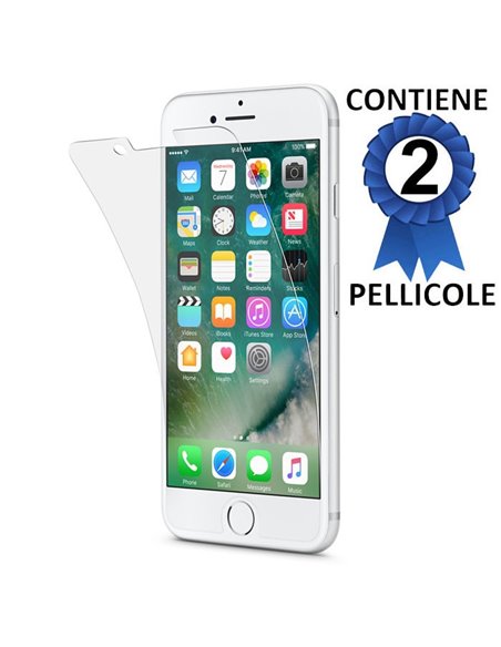 PELLICOLA PROTEGGI DISPLAY per APPLE IPHONE 7 PLUS, IPHONE 8 PLUS CONFEZIONE 2 PEZZI