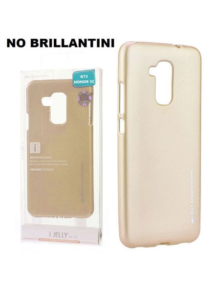 CUSTODIA GEL TPU SILICONE per HUAWEI GT3, HONOR 5C, HONOR 7 LITE ORO ALTA QUALITA' MERCURY I-JELLY BLISTER (NO BRILLANTINI)