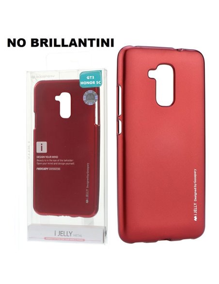 CUSTODIA GEL TPU SILICONE per HUAWEI GT3, HONOR 5C, HONOR 7 LITE ROSSO ALTA QUALITA' MERCURY I-JELLY BLISTER (NO BRILLANTINI)