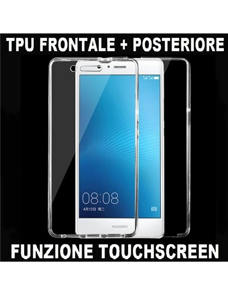 CUSTODIA per HUAWEI P9 LITE, G9 LITE IN GEL TPU SILICONE FRONTALE + POSTERIORE ULTRA SLIM 0,3mm TRASPARENTE