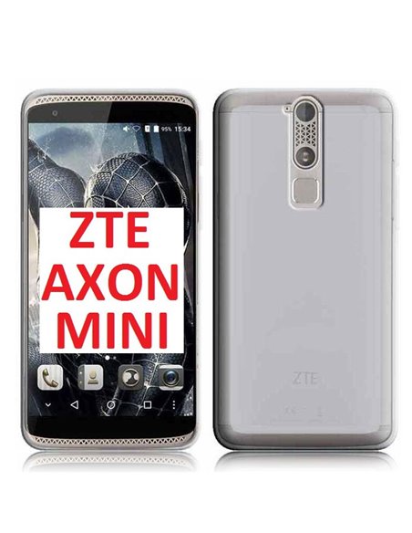 CUSTODIA GEL TPU SILICONE per ZTE AXON MINI COLORE BIANCO TRASPARENTE