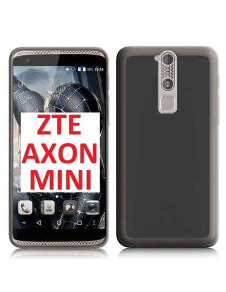 CUSTODIA GEL TPU SILICONE per ZTE AXON MINI COLORE NERO TRASPARENTE