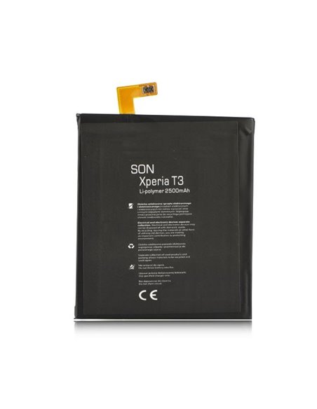 BATTERIA per SONY T3, XPERIA C3 - 2500 mAh LI-ION SEGUE COMPATIBILITA'..