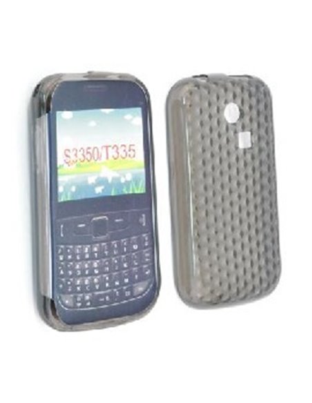 CUSTODIA GEL TPU SILICONE per SAMSUNG Ch@t 335, S3350 COLORE NERO