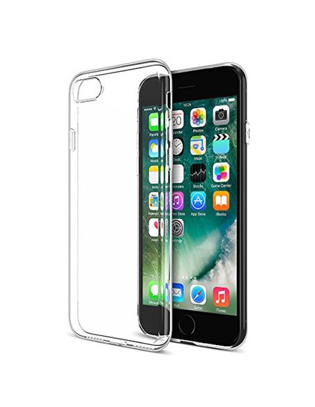 CUSTODIA per APPLE IPHONE SE (2020/2022), IPHONE 7, IPHONE 8 (4.7') - GEL TPU SILICONE TRASPARENTE