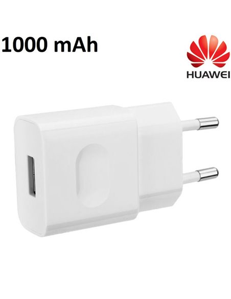 CARICATORE DA RETE 1000mAh ORIGINALE HUAWEI CON 1 PORTA USB COLORE BIANCO HW-050100E01 BULK