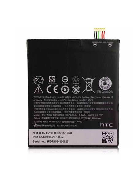 BATTERIA ORIGINALE HTC B0PKX100 per DESIRE 626, A32, D626W - 2000 mAh LI-ION BULK SEGUE COMPATIBILITA'..