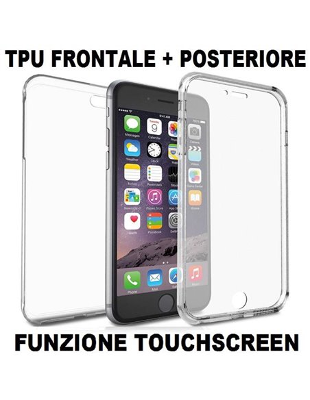 CUSTODIA per APPLE IPHONE 7 PLUS, IPHONE 8 PLUS IN GEL TPU SILICONE FRONTALE + POSTERIORE ULTRA SLIM 0,3mm TRASPARENTE