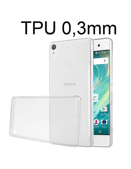 CUSTODIA per SONY XPERIA XA ULTRA F3211, XA ULTRA DUAL F3212 IN GEL TPU SILICONE ULTRA SLIM 0,3mm TRASPARENTE