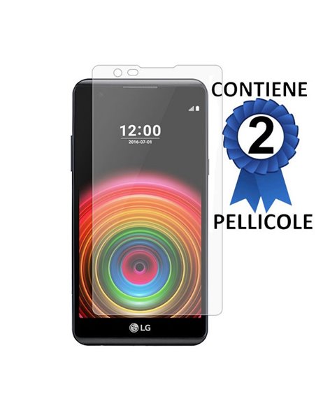 PELLICOLA PROTEGGI DISPLAY per LG X POWER, K220 CONFEZIONE 2 PEZZI