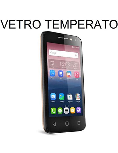 PELLICOLA PROTEGGI DISPLAY VETRO TEMPERATO per ALCATEL PIXI 4 - 3G - 4' POLLICI 4034D