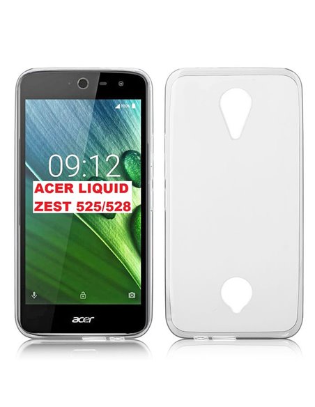 CUSTODIA GEL TPU SILICONE TRASPARENTE per ACER LIQUID ZEST 3G Z525, LIQUID ZEST 4G Z528