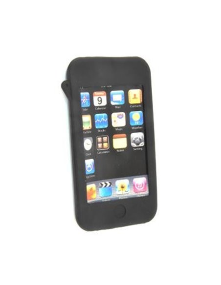 CUSTODIA IN SILICONE per APPLE IPOD TOUCH 1Âª GENERAZIONE COLORE NERO